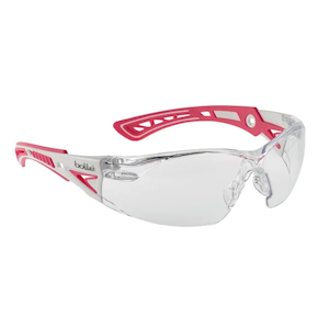 Bollé Rush + Small Safety Glasses with Clear Lens (RUSPSG00A)