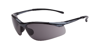 Bollé Contour Platinum Coated Safety Glasses with Smoke Lens (1615502)