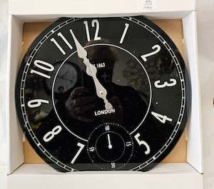 Gifts For Him, Clock, Black and silver