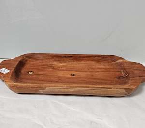 Wooden tray, turned, small