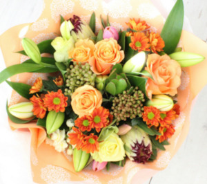 Perfectly Peachy Flower Bouquet