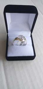 Florist: Ring, Swirl Design Sterling Silver