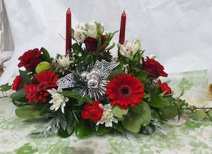 Flower Arrangement Christmas Table Decoration