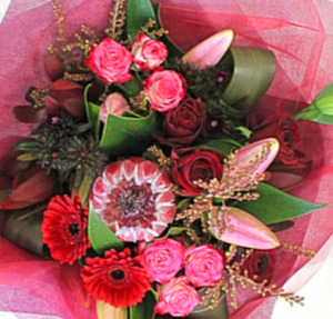 Magenta Mood Flower Bouquet