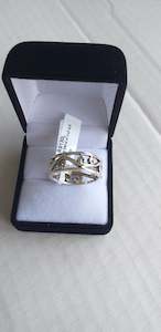 Florist: Ring, Men's or Ladies Spiral Band, Sterling Silver