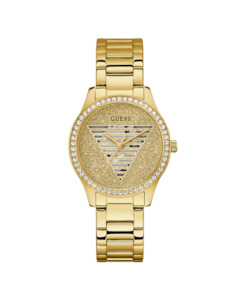 Guess Lady Idol Gold Tone Stainless Steel Bracelet Watch – GW0605L2