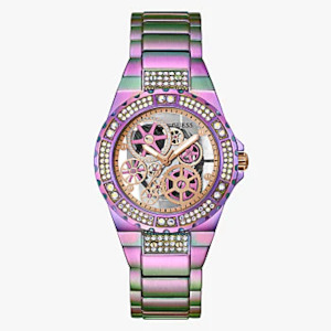 GW0302L3 Guess Reveal Iridescent Case Iridescent Stainless Steel Watch