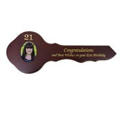 21'st Key - Large Wood Oval Photo