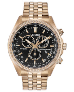 Citizen Rose Gold Steel Eco-Drive Watch BL5563-58E