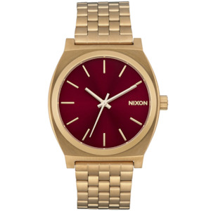 Jewellery: Nixon Time Teller GOLD/OXBLOOD SUNRAY