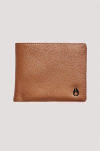 Nixon Pass Vegan Leather Coin Wallet Saddle