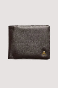 Nixon Pass Vegan Leather Coin Wallet Brown