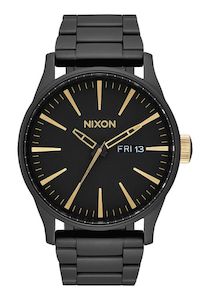 Jewellery: Nixon Sentry SS Matte Black / Gold