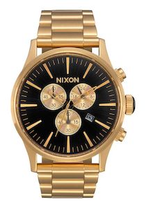 Jewellery: Nixon Sentry Chrono All Gold / Black