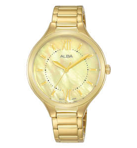 Alba AH8888X1 Fashion Women's Gold Stainless Steel Dress Watch