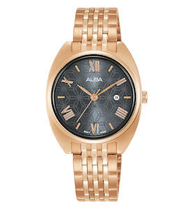 Jewellery: Alba AH7Z08X1 Fusion Women's Rose Gold Stainless Steel Dress Watch