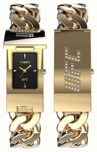 Timex x UFC Championship ID Bracelet Watch GOLD TW2V55500