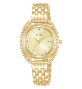 Alba AH7Y80X1 Fusion Women's Gold Stainless Steel Dress Watch