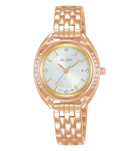 Jewellery: Alba AH7Y78X1 Fusion Women's Rose Gold Stainless Steel Dress Watch