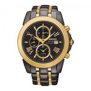 SSC218P SEIKO LE GRAND SPORT GOLD SOLAR CHRONOGRAPH WATCH