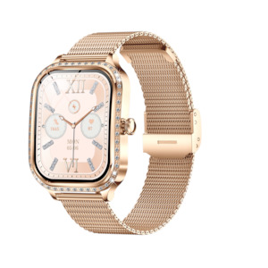 Broadway MK88 Rose Gold Ladies Smart Watch Sparkle Style