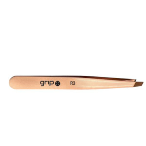 GRIP TWEEZER CLAW SLANTED TIP ROSE GOLD