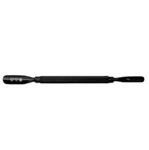 CUTICLE PUSHER DOUBLE ENDED MATTE BLACK