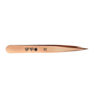 Sun tanning salon: GRIP TWEEZER POINTED TIP ROSE GOLD