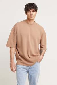 NTH Waffle Box Tee Tan