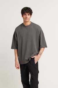 NTH Waffle Tee Charcoal