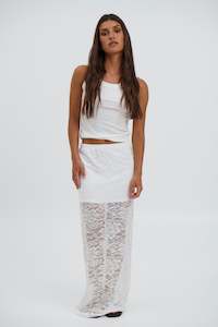 Chantelle Lace Skirt White