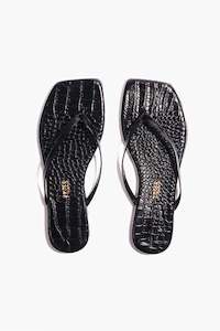 Square Toe Lily Sable Croc