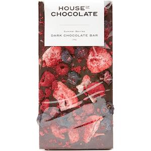 Flower: Summer Berries Dark Chocolate Bar