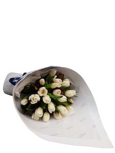 White Tulip Bouquet For Mum