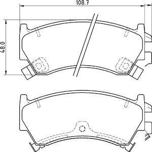 Ceramic Front Brake Pad Set