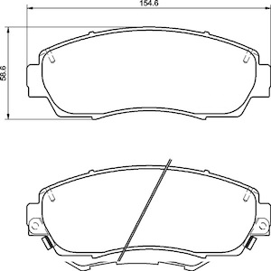 Semi Metallic Front Brake Pad Set