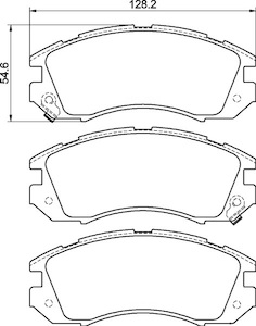 Motor vehicle part dealing - new: Front Brake Pad Set