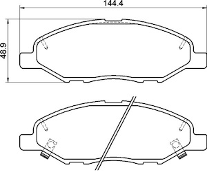 Premium Front Brake Pad Set