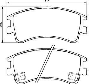 Premium Front Brake Pad Set