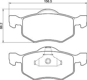 Premium Front Brake Pad Set