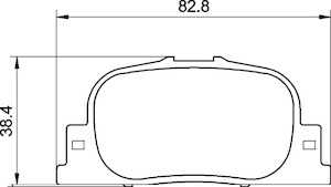 Adaptive Rear Brake Pad Set