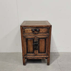 Reclaimed Elm Small Cabinet DARK BROWN