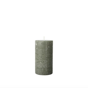 Broste Pillar Candle GRAPE LEAF GREEN