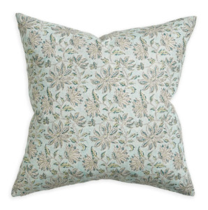 Walter G - Uluwatu Wasabi (Hand Block Printed) Cushion Cover ONLY