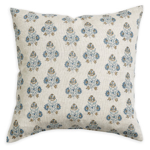 Walter G - Ankara Fresh Azure (Hand Block Printed) Cushion Cover ONLY