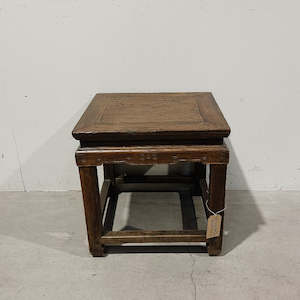 Tables And Bedsides: Beech Square Side Table/Stool BROWN