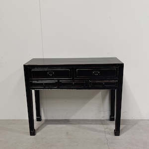 Hall Table w.5 Drawers BLACK HIGH GLOSS