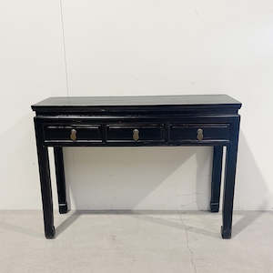 Hall Table w 3 drawers BLACK GLOSS