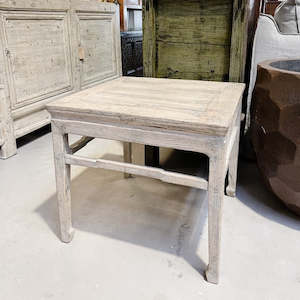 21046 Antique Square Side Table/Stool 550x550x530H c.1920