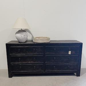 Black Wash Wide Drawers